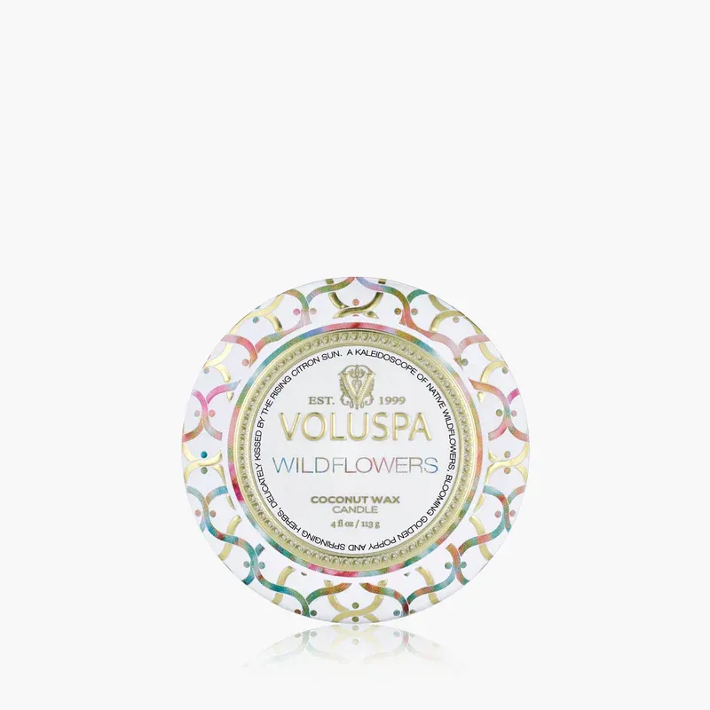 Wildflowers Mini Tin Candle