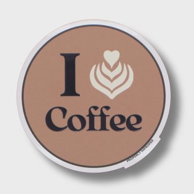 I Heart Coffee Sticker