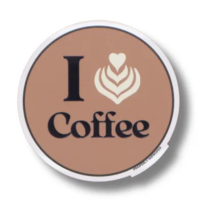I Heart Coffee Sticker