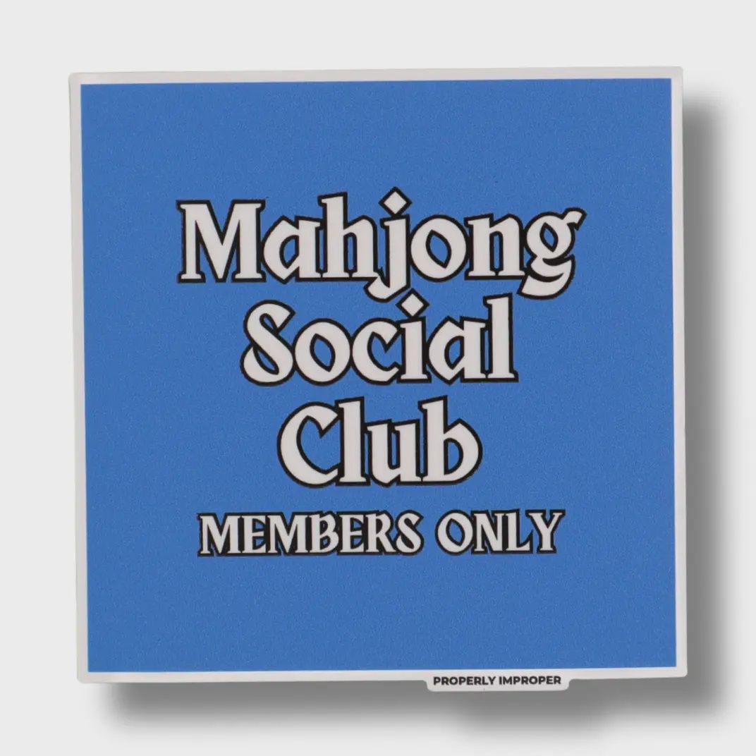 Mahjong Club Members Sticker