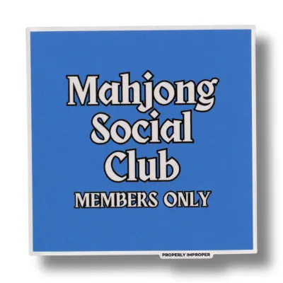 Mahjong Club Members Sticker