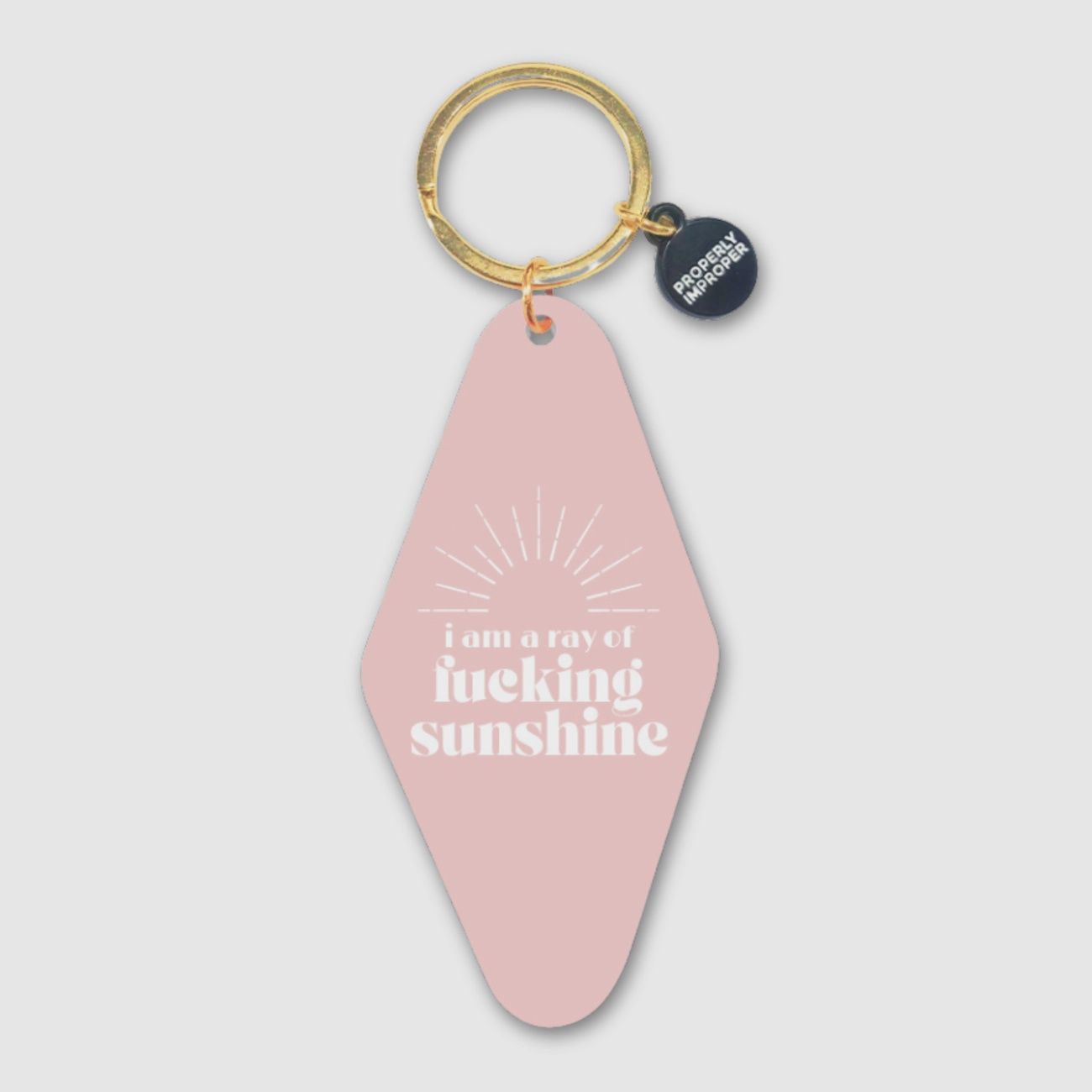 I Am A Ray of Fucking Sunshine Keychain