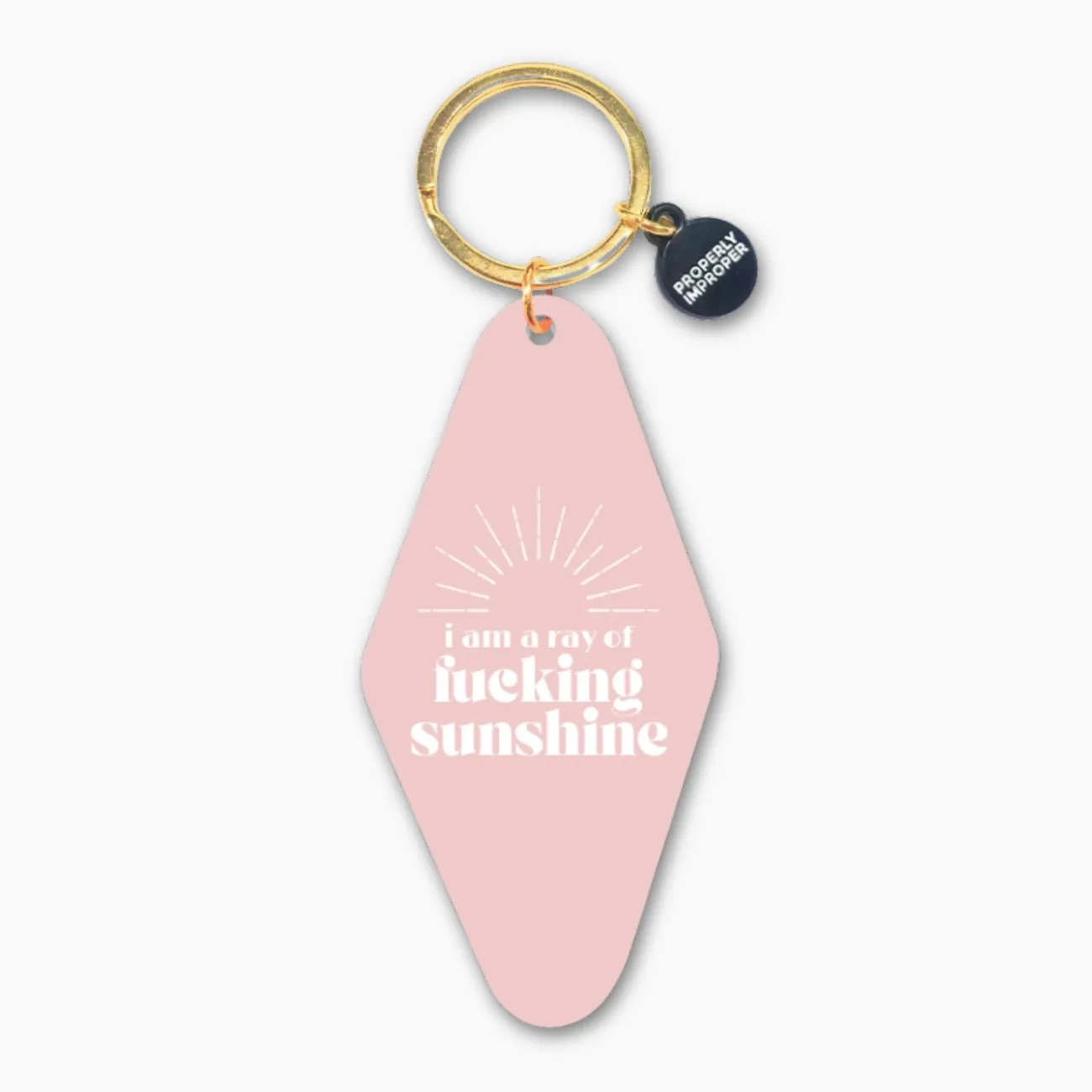 I Am A Ray of Fucking Sunshine Keychain