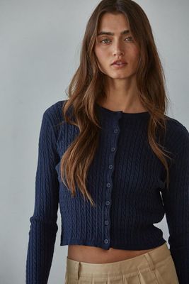 Avon Cable Knit Cardigan Top