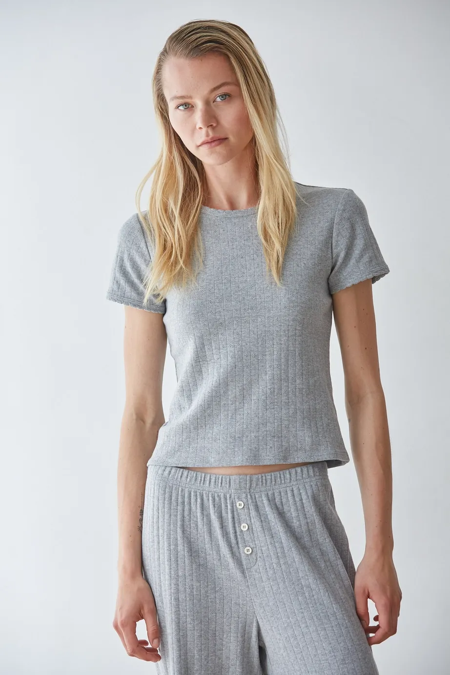 Pointelle Tee