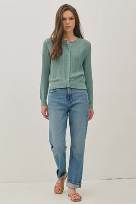 Poppy Pointelle Cardigan