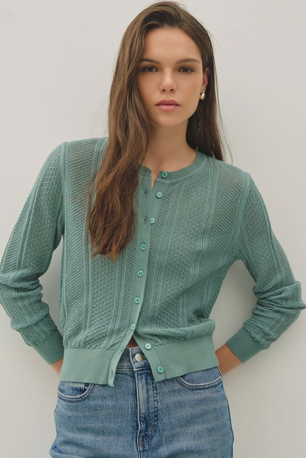 Poppy Pointelle Cardigan