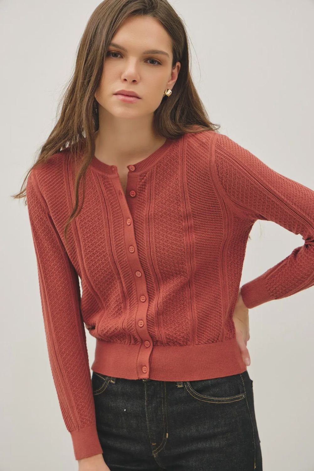 Poppy Pointelle Cardigan