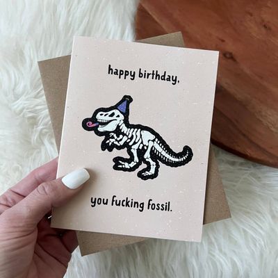 Happy Birthday Fossil Card