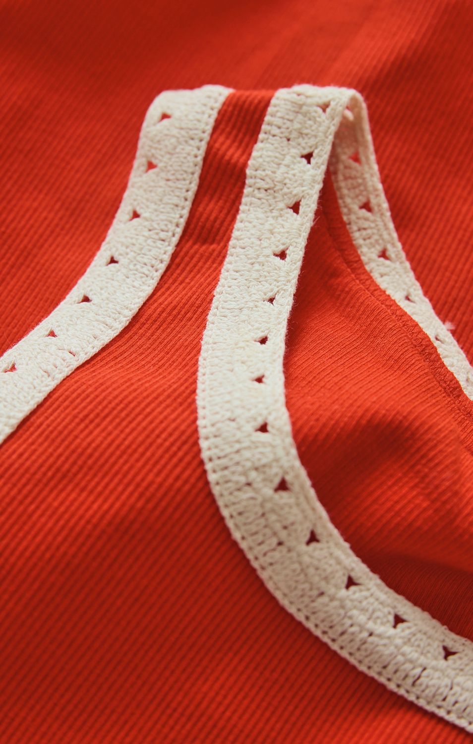 Clarke Rib Tank, Color: Lychee, Size: Extra Small