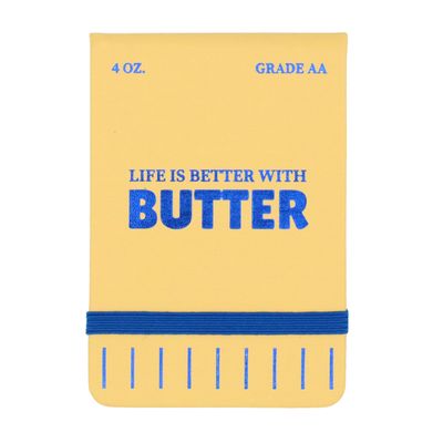 Leatherette Pocket Journal Life Is Better With Butter