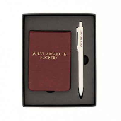 Pocket Journal &amp; Pen Box Set What Absolute Fuckery
