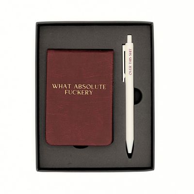 Pocket Journal &amp; Pen Box Set What Absolute Fuckery