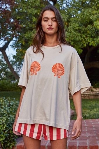 Sun Kissed Shell Tee, Size: Small