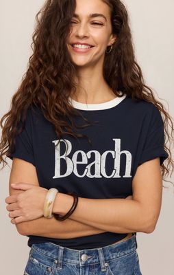 Beach Contrast Boyfriend Tee
