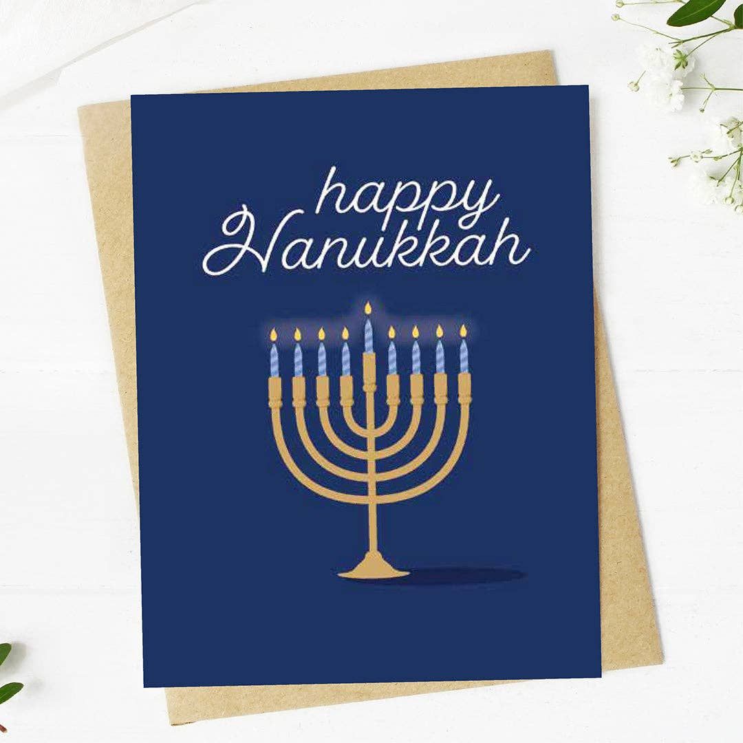 "Happy Hanukkah" Card