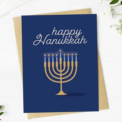 "Happy Hanukkah" Card