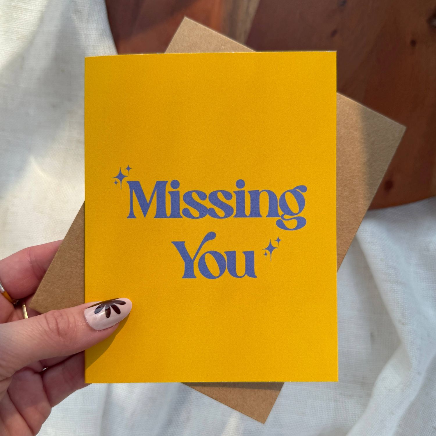 "Missing you" Card