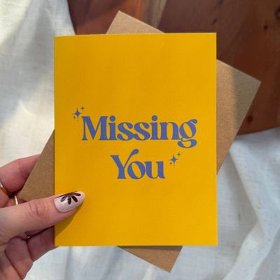 "Missing you" Card