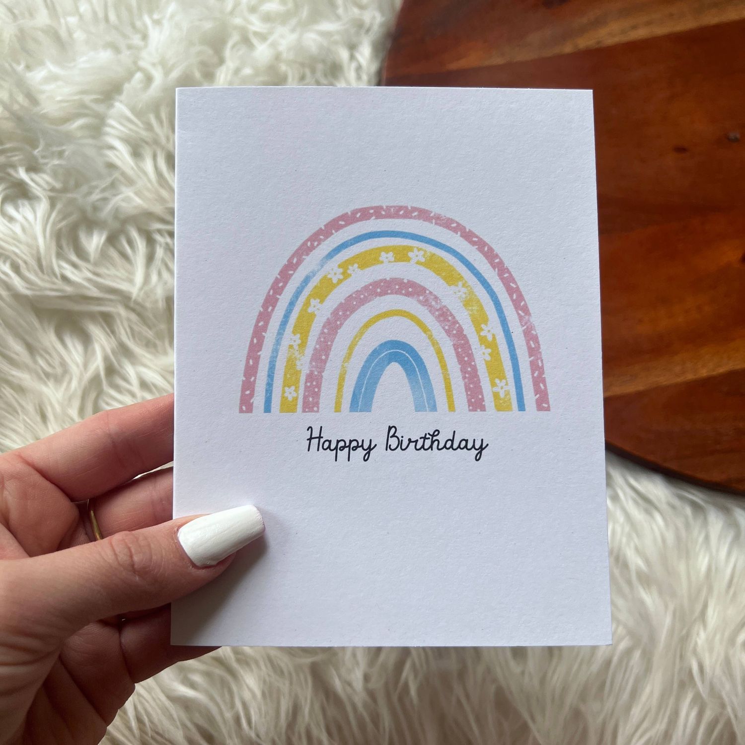"Happy birthday" card