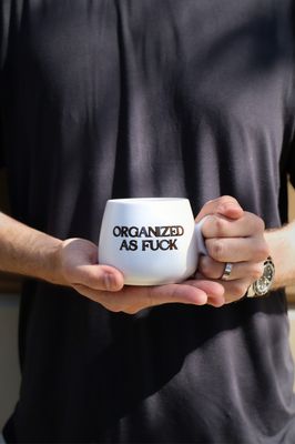 Cappuccino Mug Organized as Fuck