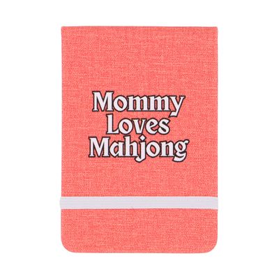 Leatherette Pocket Journal Mommy Loves Mahjong