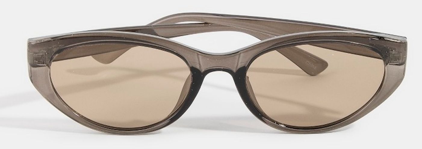 Oval Frame Sunglasses, Color: Grey
