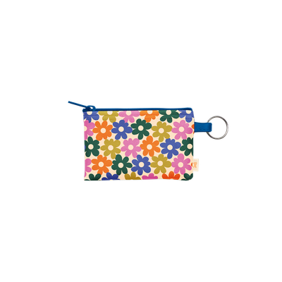 Patterned Penny Key Ring Bold Floral
