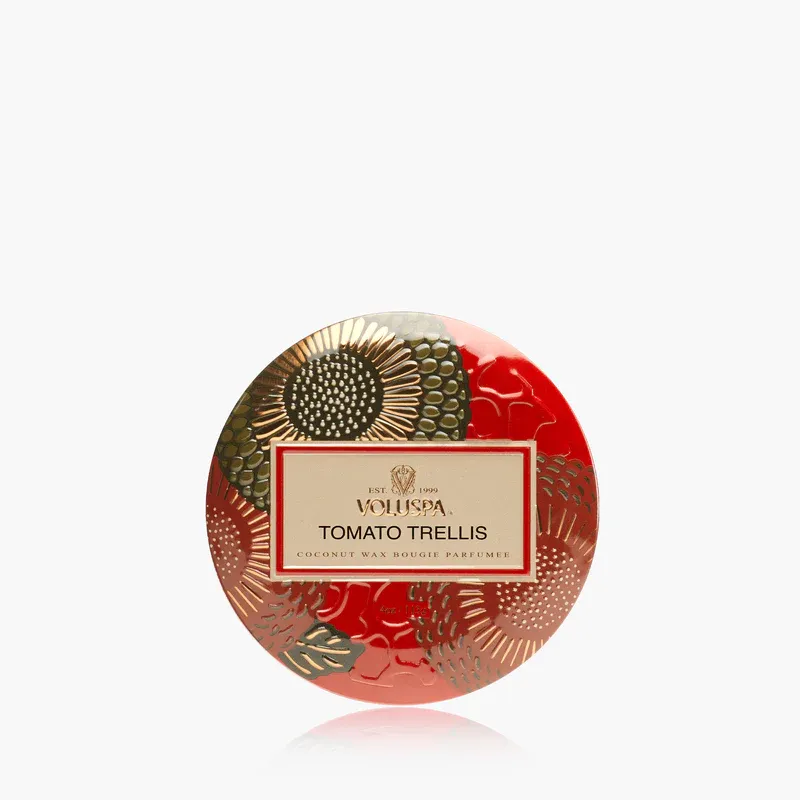 Tomato Trellis Mini Tin Candle