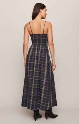 Evermore Plaid Midi Dress