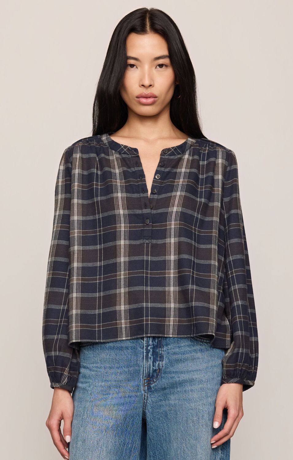 Autumn Plaid Button Up