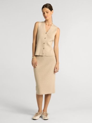 Artesia Vest, Colour: Oatmeal, Size: Extra Small
