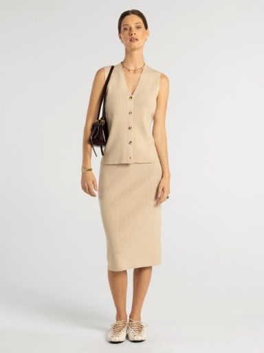 Artesia Skirt, Colour: Oatmeal, Size: Extra Small