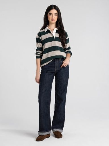 Pierce Top, Colour: Pine Stripe, Size: Extra Small