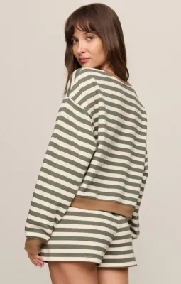 Low Key Stripe Sweatshirt