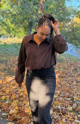 Espresso Eyelet Jacket