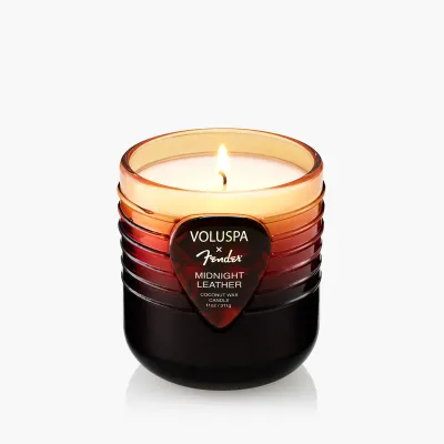 Midnight Leather Boxed Candle