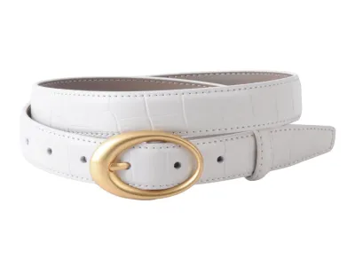 Croco Clean Stitched Belt