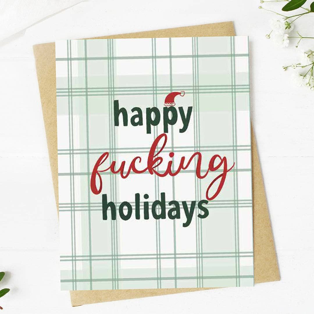 "Happy f*ing holidays"  Card