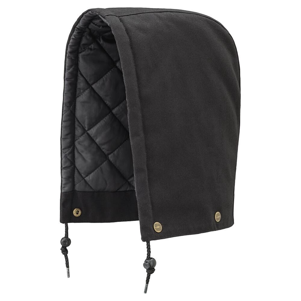 HOOD FOR BLACK QUILTED COTTON DUCK SAFETY PARKA &amp; COVERALL