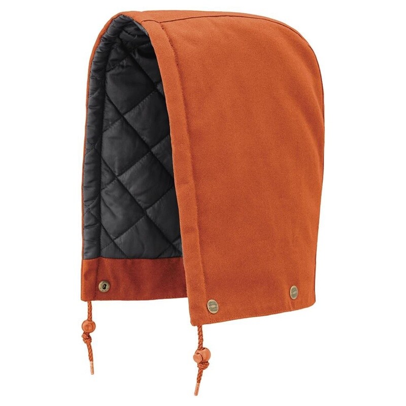 HOOD FOR ORANGE QUILTED COTTON DUCK SAFETY PARKA &amp; COVERALL