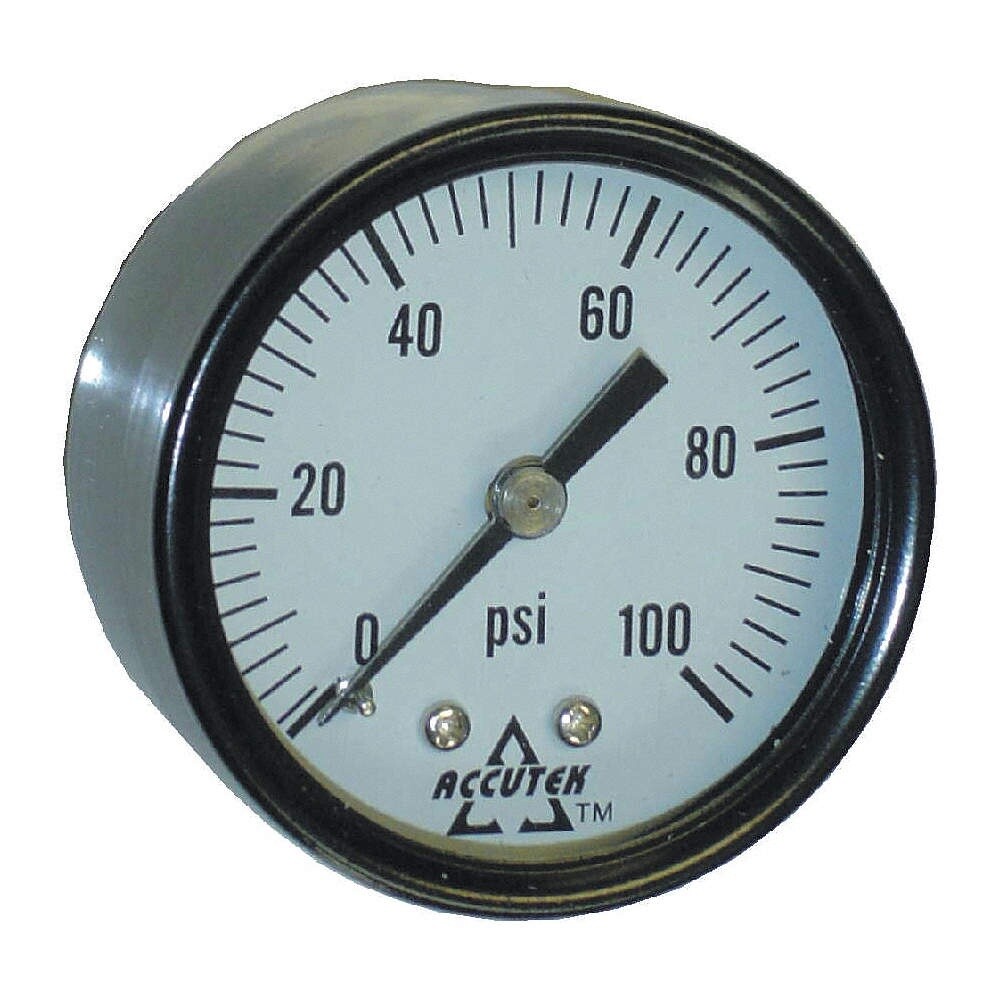 PRESSURE GAUGE 0-100 PSI DRY 2&quot; FACE BACK MOUNT