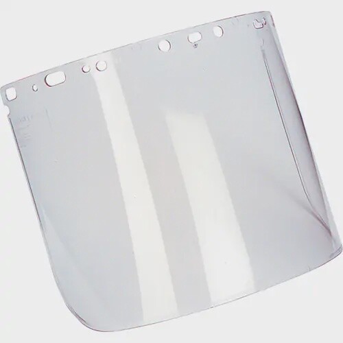 VISOR CLEAR POLYCARBONATE MOLDED 1 1/2&#39; x 15