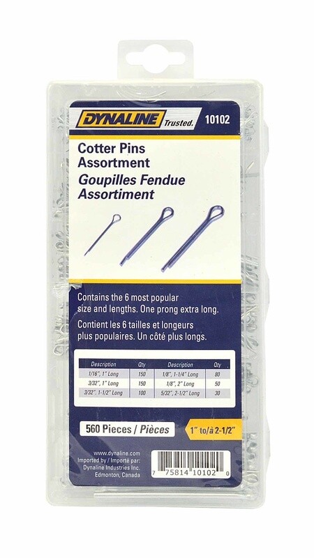 COTTER PIN ASST. 560PCS 6 SIZES