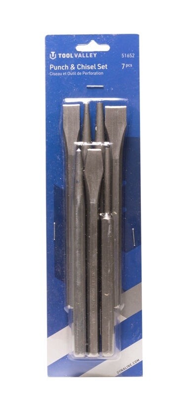 7PC PUNCH &amp; CHISEL SET