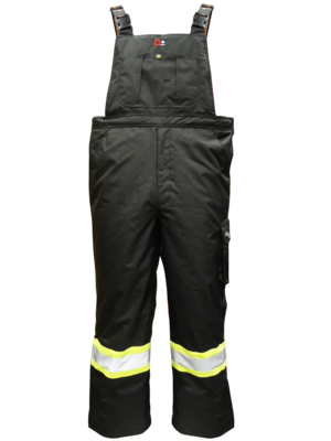 FR - FLAME RESISTANT  RIP-STOP THERMOMAXX INSULATED SAFETY OVERALL BLACK -50