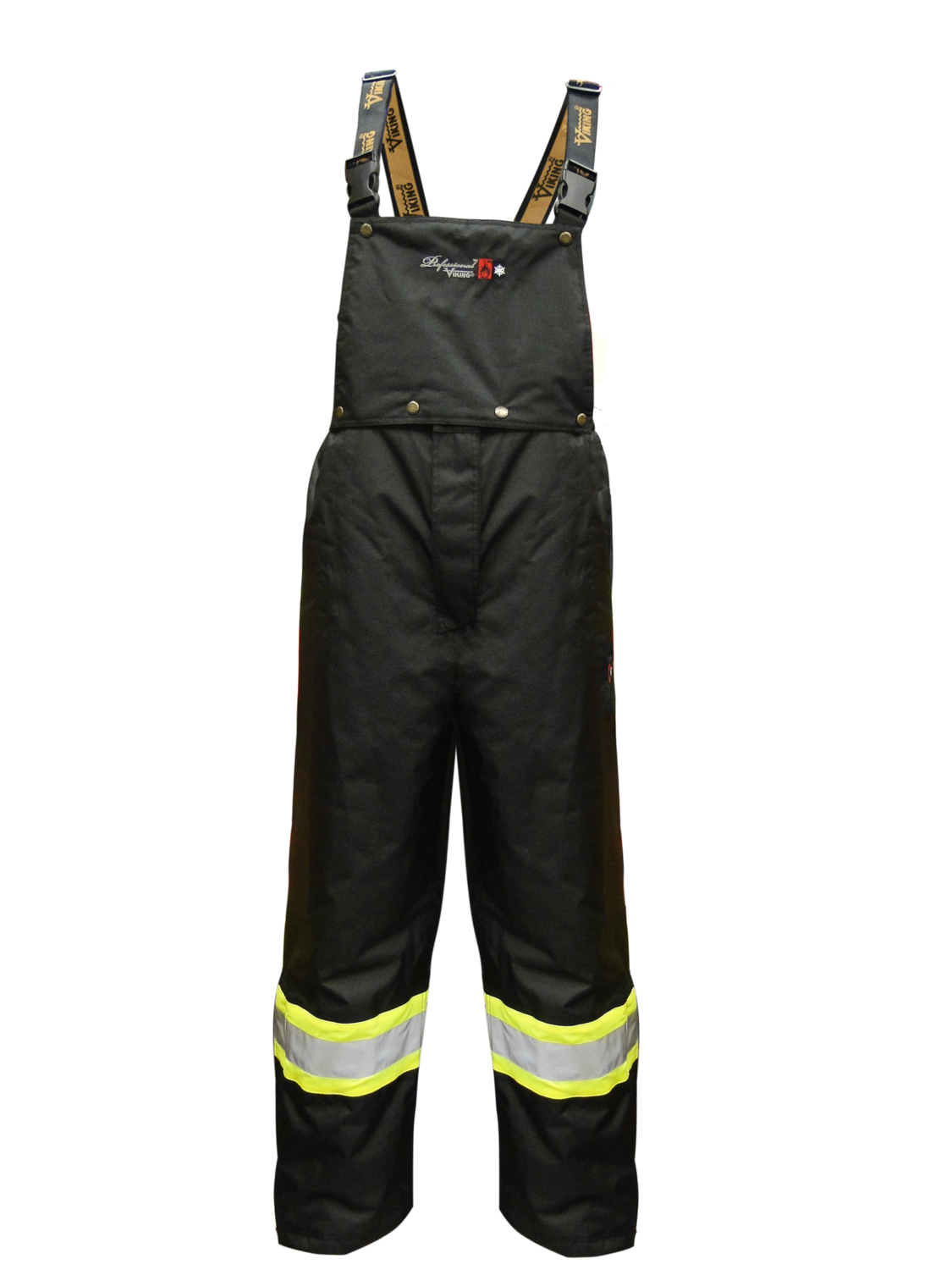 FR- FLAME RESISTANT RIP-STOP INSULATED SAFETY BIB PANTS BLACK -30