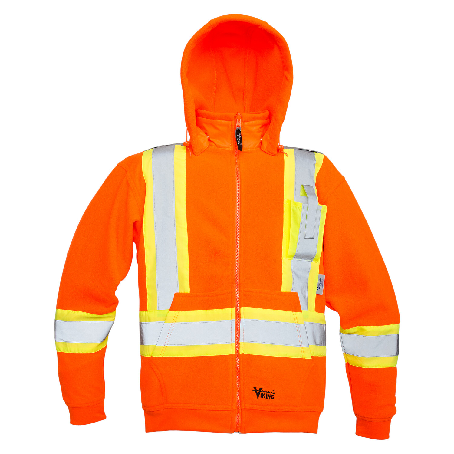 FLEECE SAFETY HOODIE ORANGE