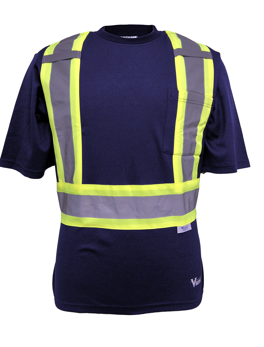 POLYESTER COTTON LINED SAFETY T SHIRT NAVY
