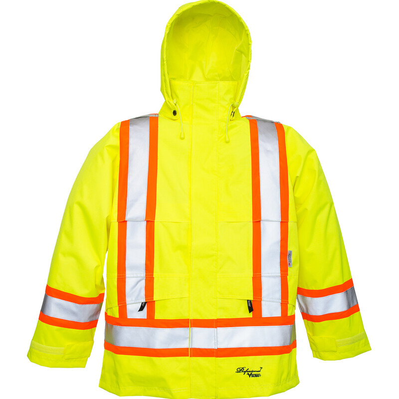 SAFETY  RAIN JACKET YELLOW